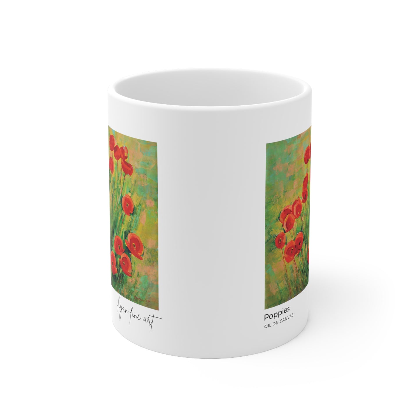 Ceramic Mug 11oz - Poppies