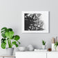 A Structure That Cannot Extinguish the Light - Framed Poster Print, Wall Art, Charcoal, Abstract Black and White Decor