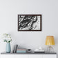 Folding Structure III - Framed Poster Print, Wall Art, Charcoal, Abstract Black and White Decor