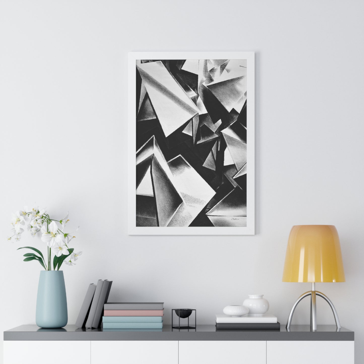 Chaotic Structure - Framed Poster Print