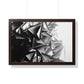 A Structure That Cannot Extinguish the Light - Framed Poster Print, Wall Art, Charcoal, Abstract Black and White Decor