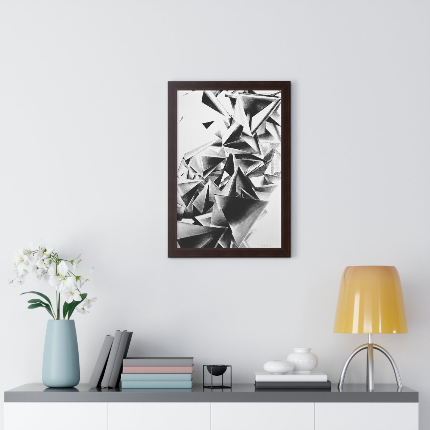 Whirlstructure III - Framed Vertical Poster