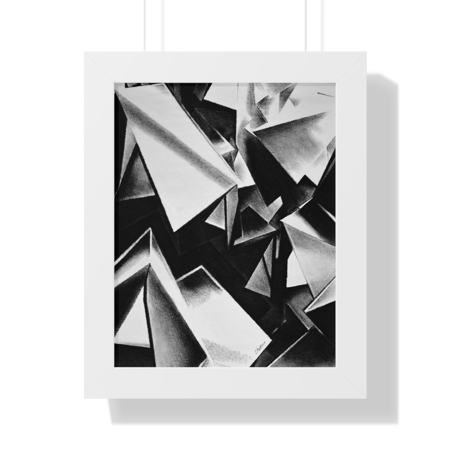 Chaotic Structure - Framed Poster Print