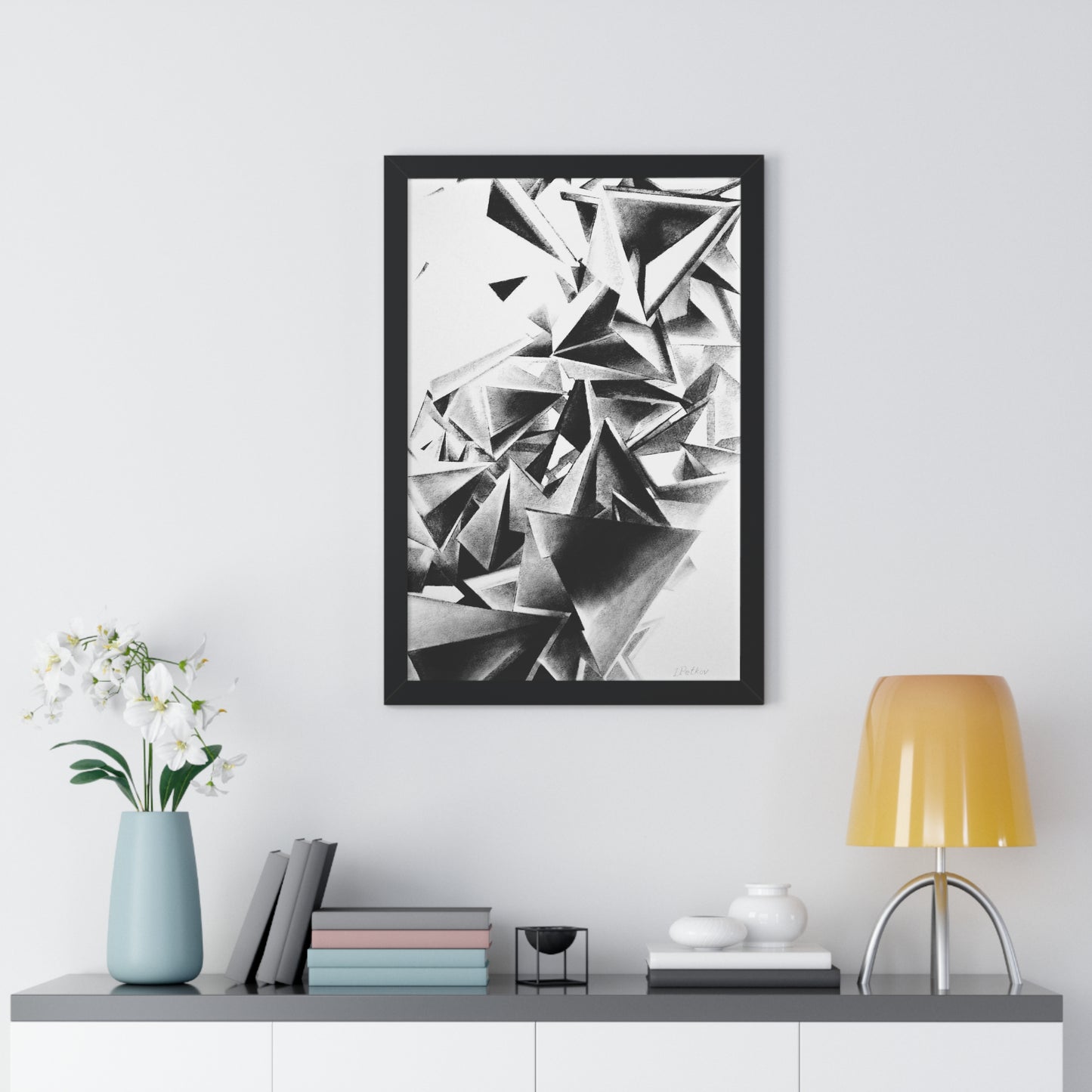 Whirlstructure III - Framed Vertical Poster