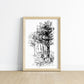 Pine Trees -  Unframed Satin Poster Print