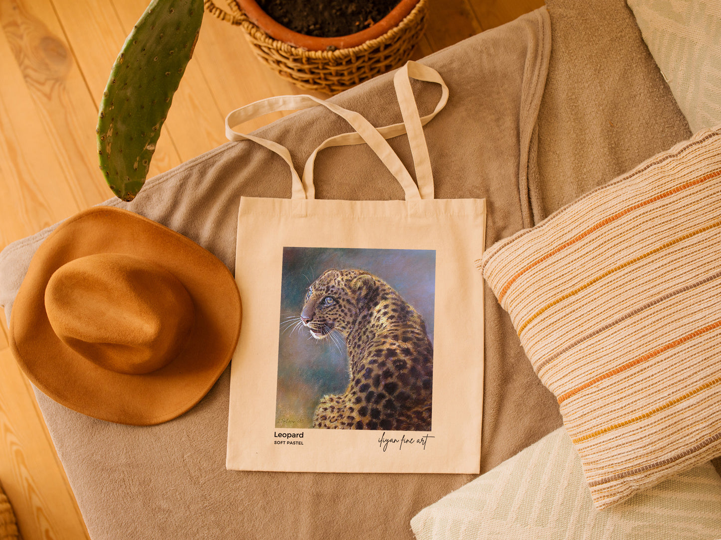 Canvas Tote Bag - Leopard