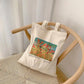 Canvas Tote Bag - Poppies and Traverses II