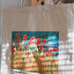 Canvas Tote Bag - Poppies and Traverses II