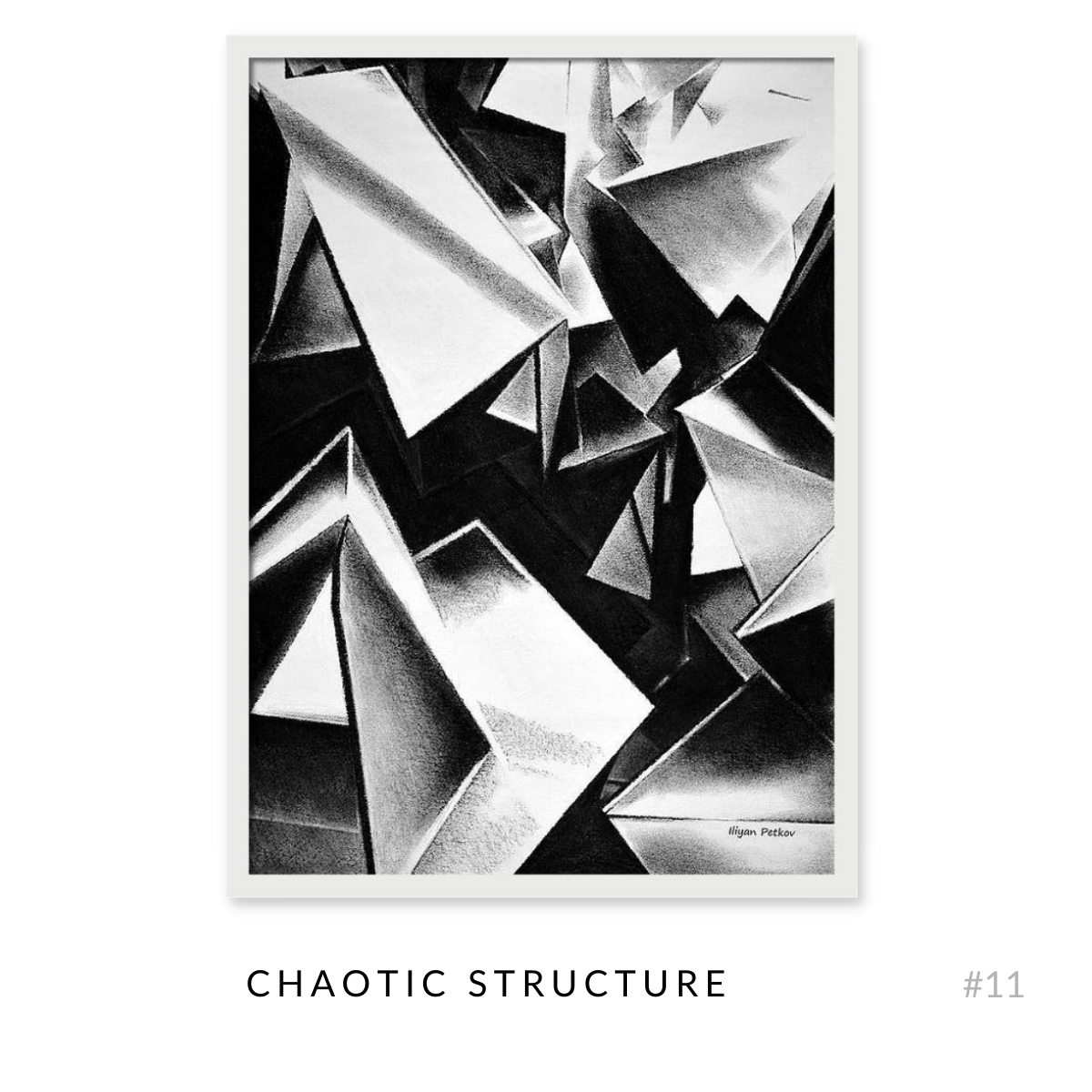 The Structures - Complete Art Series - Set of 17 Black and White Artworks