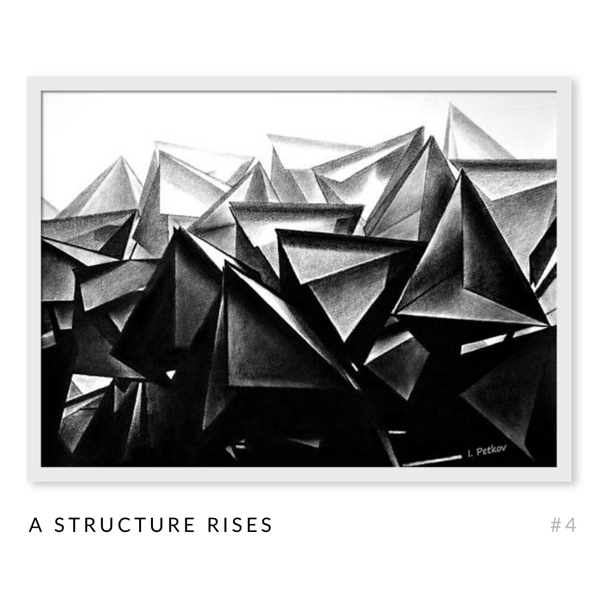 The Structures - Complete Art Series - Set of 17 Black and White Artworks