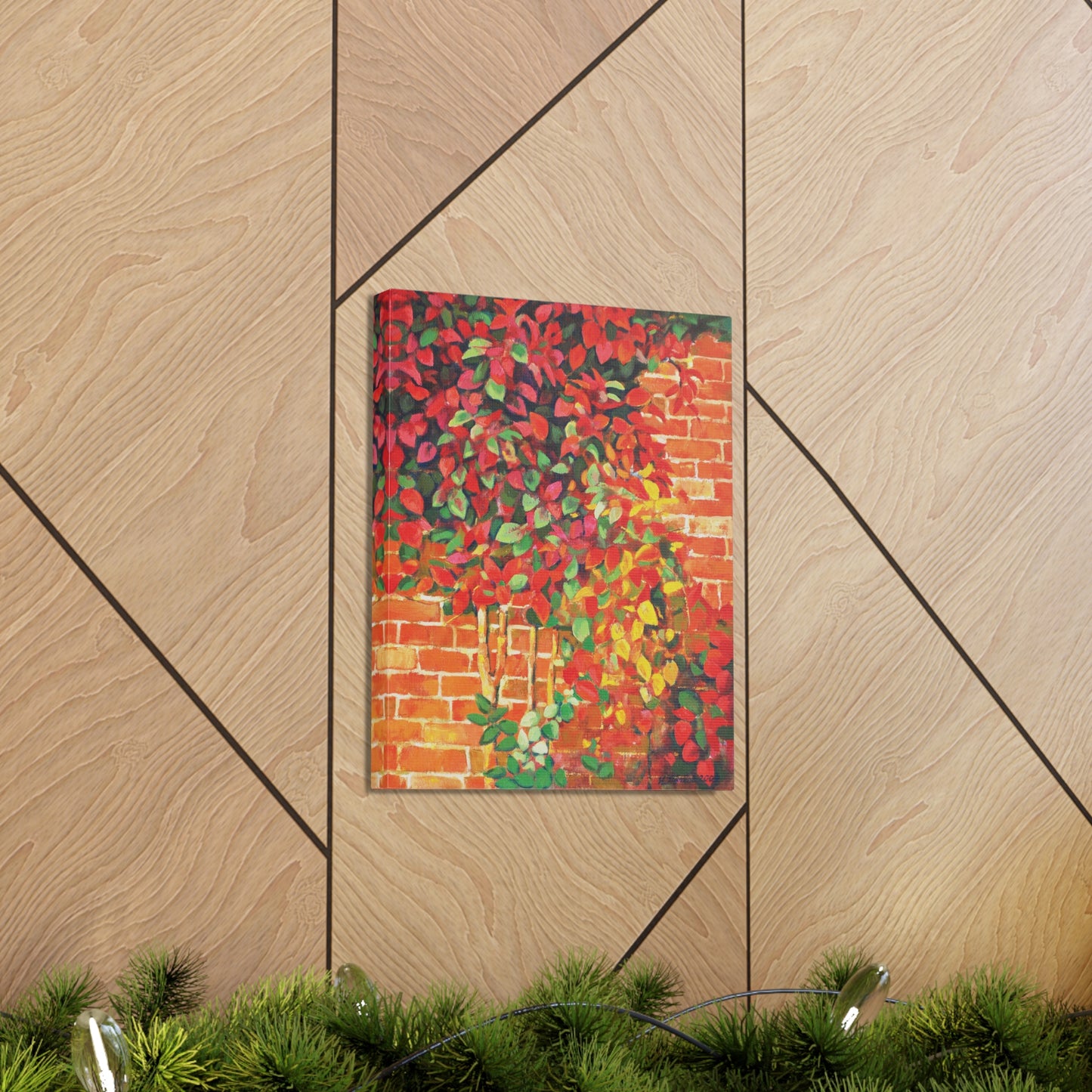 Autumn Impression on the Wall - Canvas Print