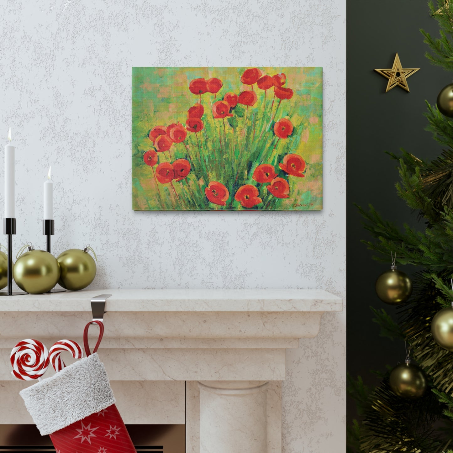 Poppies - Floral Canvas Print