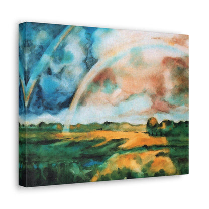 After the Rain - Rainy Landscape Canvas Print