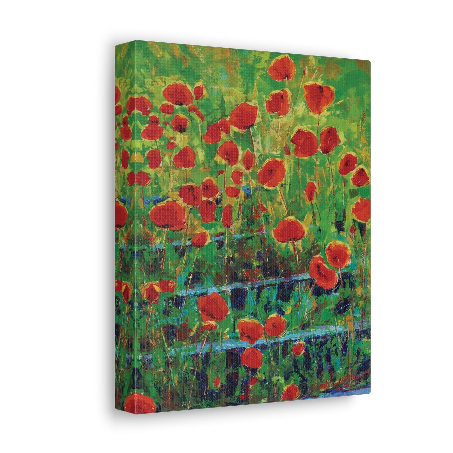 Poppies and Traverses I - Canvas Print