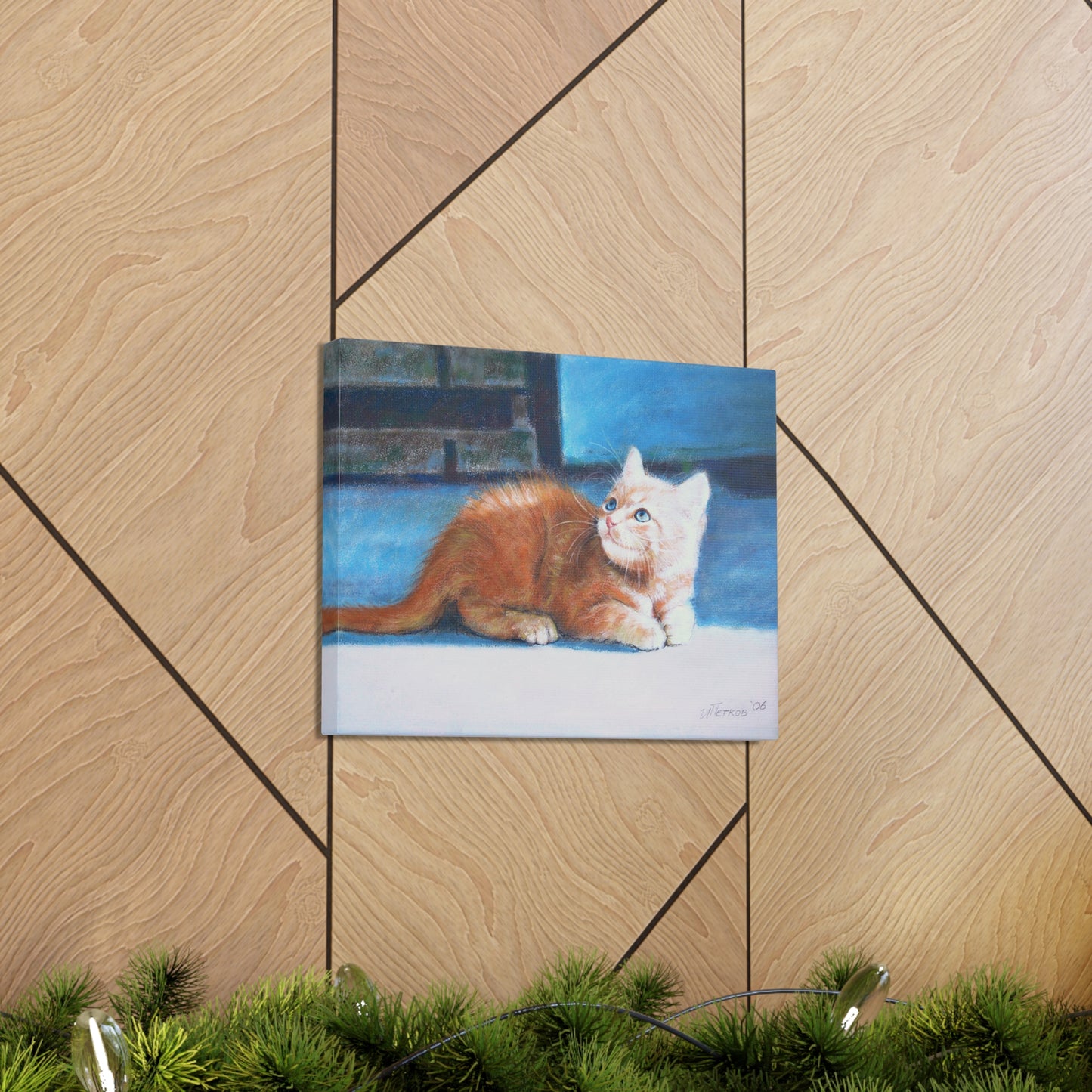 Orange Kitten - Canvas Print