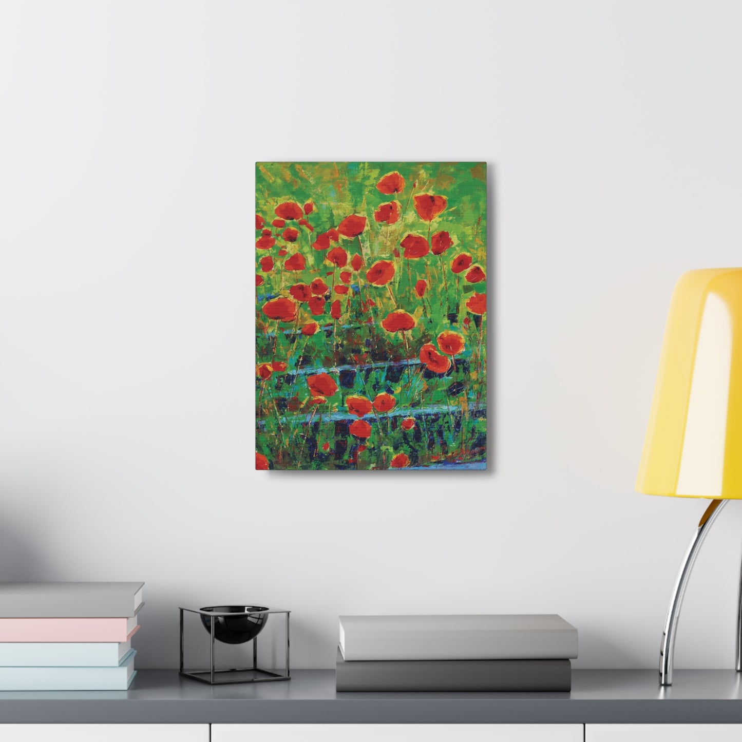 Poppies and Traverses I - Canvas Print