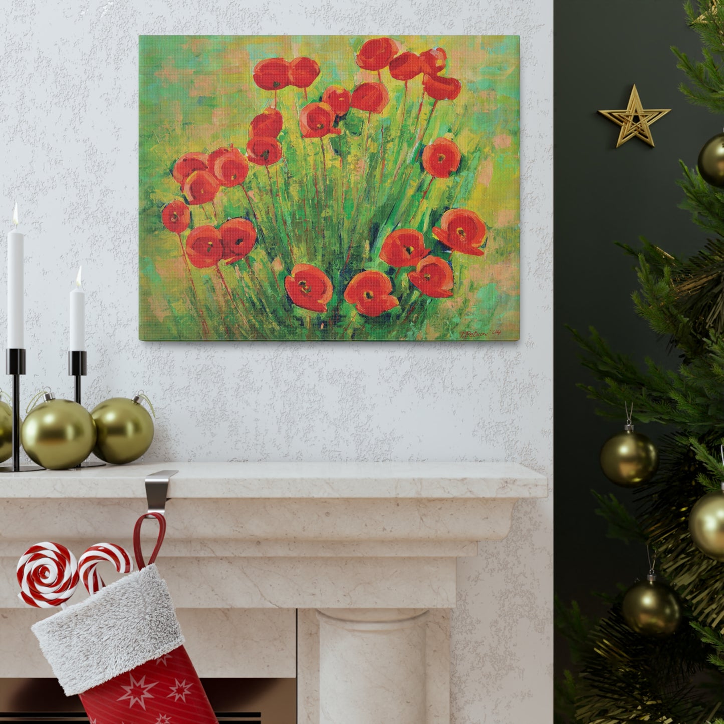 Poppies - Floral Canvas Print