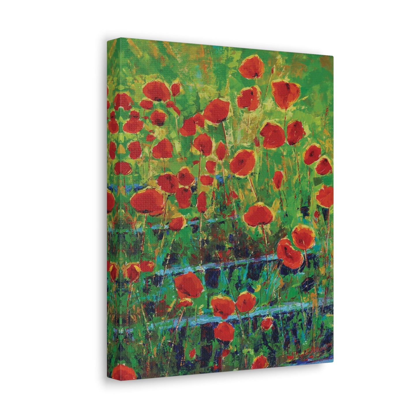 Poppies and Traverses I - Canvas Print