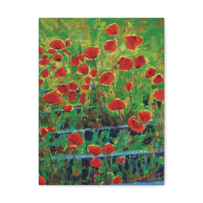 Poppies and Traverses I - Canvas Print