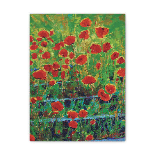 Poppies and Traverses I - Canvas Print
