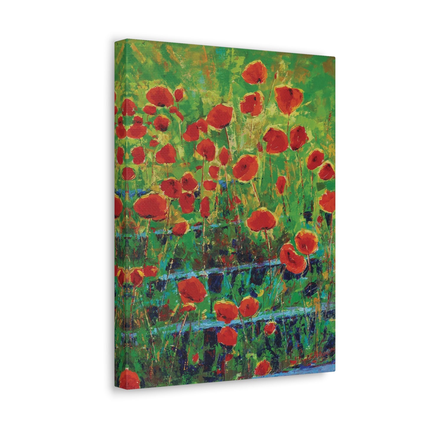 Poppies and Traverses I - Canvas Print