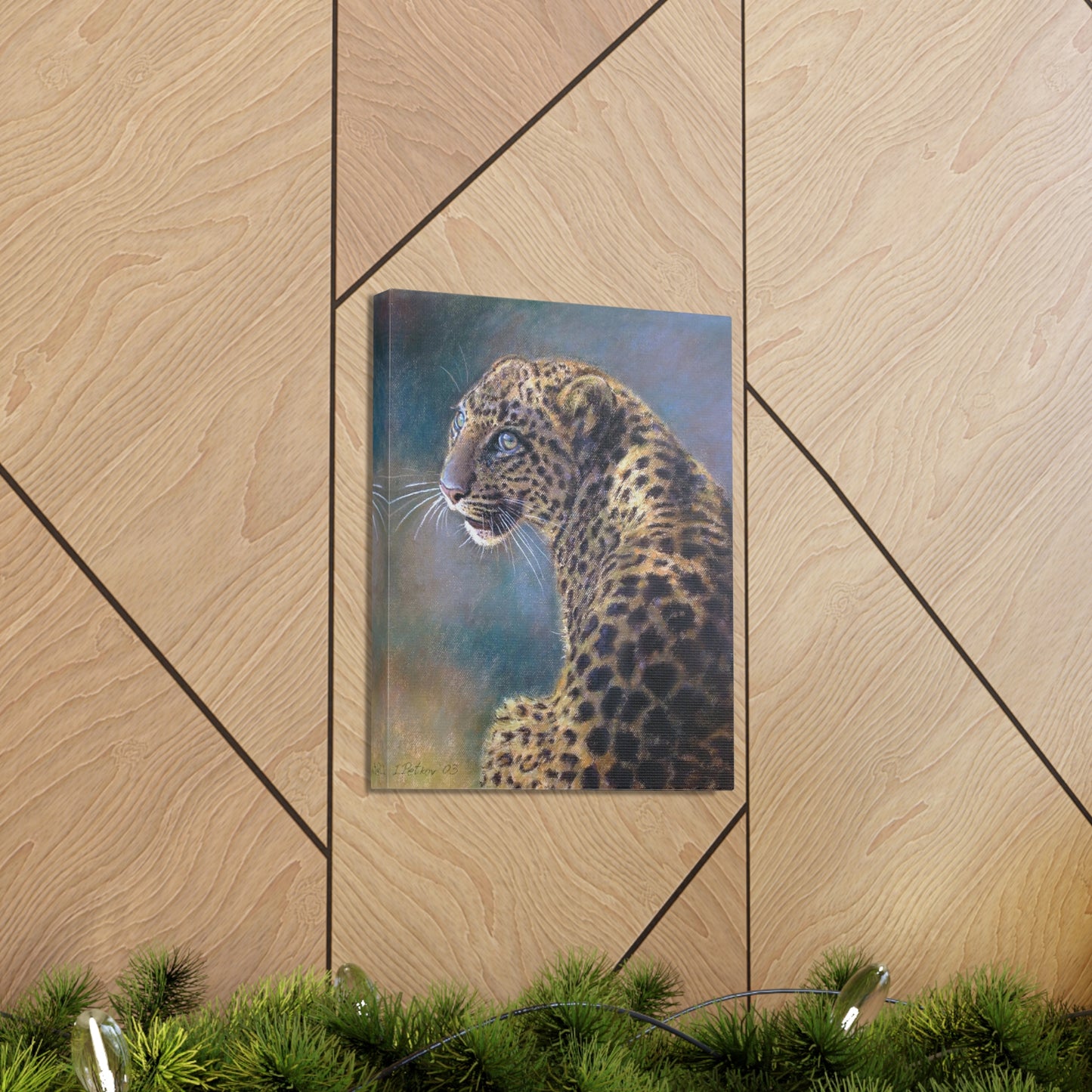 Leopard Portrait - Canvas Print